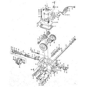 Power Unit Transmission Assemblies (Figure 5) Diagram and Parts List for HORSESERIAL916107ANDUP  Troy-Bilt Tiller