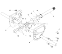 Gear Box Diagram and Parts List for 8524 2004 Troy-Bilt Snow Blower