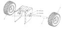 Wheels Diagram and Parts List for 8526 2003 Troy-Bilt Snow Blower