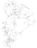 Handle Assembly Diagram and Parts List for 8526 2005-2 Troy-Bilt Snow Blower