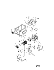 Main Unit 2 Diagram and Parts List for 01924  Troy-Bilt Generator