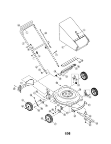 Rotary Mower Diagram and Parts List for 420  Troy-Bilt Lawn Mower