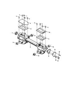 Transmission/Covers/Seals/Gaskets/Plug Diagram and Parts List for 12217  Troy-Bilt Tiller