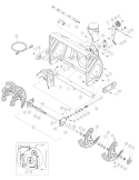 Handle & Controls Diagram and Parts List for 9528 2005 Troy-Bilt Snow Blower