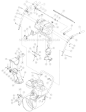 Handle and Controls Diagram and Parts List for 9528 2005 Troy-Bilt Snow Blower