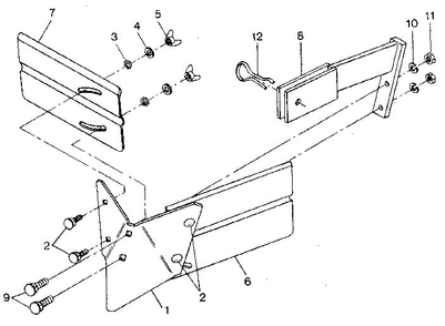 Hiller/Furrower Diagram and Parts List for PONY S20312 AND UP Troy-Bilt Tiller