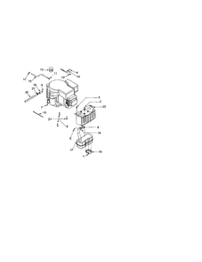 Engine Section 2 Diagram and Parts List for 13AJ609G766 2003 Troy-Bilt Lawn Mower