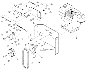 Part Location Diagram of W20901005PD Troy-Bilt Mounting pivot