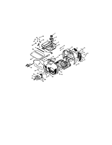 Fuel Tank/Housing/Fuel Hose Diagram and Parts List for 01923  Troy-Bilt Generator