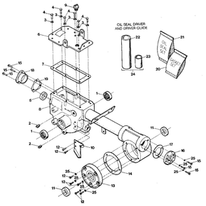 Part Location Diagram of 20695 Troy-Bilt COVER-FRONT BEARING