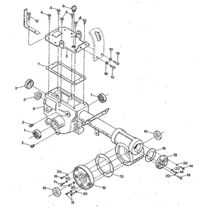 Transmission Housing, Covers, Seals, Gaskets And Plugs Diagram and Parts List for JUNIORSERIAL#M0100970ANDUP  Troy-Bilt Tiller