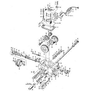 Power Unit Transmission Assemblies (Figure 5) Diagram and Parts List for HORSESERIALNO857037ANDUP  Troy-Bilt Tiller