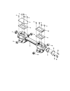 Transmission Cover/Oil Seal Diagram and Parts List for 12227  Troy-Bilt Tiller