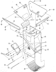 Chipper Chute Diagram and Parts List for TOMAHAWK 4HP  Troy-Bilt Chipper Shredder