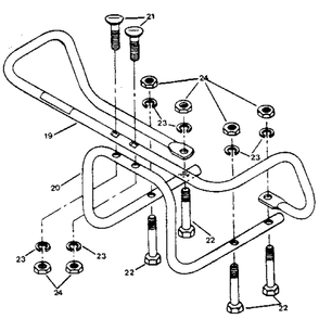 Bumper Attachment - Part #1875 Diagram and Parts List for PONYSERIAL#S20312ANDUP  Troy-Bilt Tiller