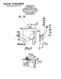 Page D Diagram and Parts List for B60225  Troy-Bilt Snow Blower