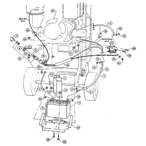 The 8hp Briggs And Stratton Electric Start System Diagram and Parts List for W836276  Troy-Bilt Chipper Shredder
