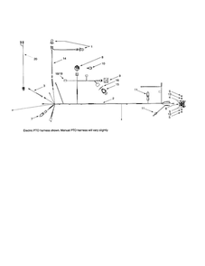 Electrical System Diagram and Parts List for 609  Troy-Bilt Lawn Tractor