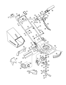 Part Location Diagram of 731-05463A MTD Deck Baffle
