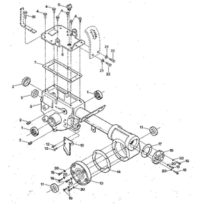 Transmission Housing, Covers, Seals, Gaskets And Plugs Diagram and Parts List for PONYSERIAL#S0242650ANDUP  Troy-Bilt Tiller
