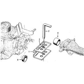 Tow Hitch Attachment (Figure 15) Diagram and Parts List for HORSESERIALNO857037ANDUP  Troy-Bilt Tiller