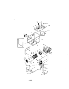 Main Unit 1 Diagram and Parts List for 030245  Troy-Bilt Generator