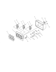 Control Panel 1 Diagram and Parts List for 030248  Troy-Bilt Generator