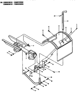 Depth Regulator, And Drag Bar Diagram and Parts List for 150080300101 150080399999 Troy-Bilt Tiller