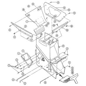 Hopper Segment Diagram and Parts List for W403145  Troy-Bilt Chipper Shredder