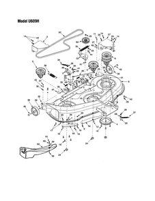Part Location Diagram of 17258C Husky Belt Cover