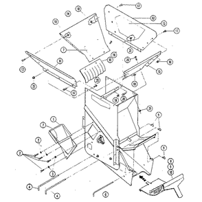 Chipper Chute Diagram and Parts List for W836276  Troy-Bilt Chipper Shredder
