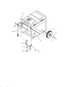 Wheel Kit 2 Diagram and Parts List for 030247  Troy-Bilt Generator