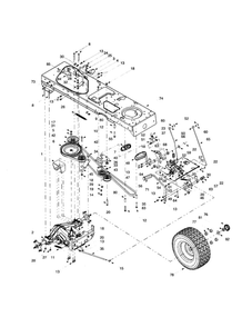 Part Location Diagram of 734-1728 Husky Tire Only