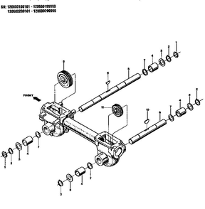 Part Location Diagram of 55006 MTD Rim Assembly (Inc. bearings, valve stem)