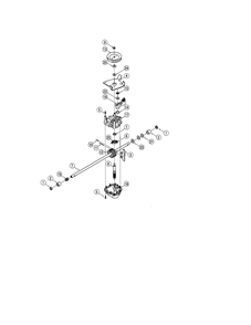 Housing/Shift Fork Diagram and Parts List for 830  Troy-Bilt Lawn Mower