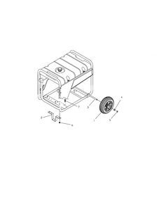 Wheel Kit 1 Diagram and Parts List for 030245  Troy-Bilt Generator