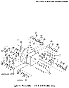 Part Location Diagram of 11536 Troy-Bilt Roll Pin Kit.