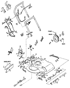 Part Location Diagram of 1743277 Troy-Bilt BRACKET-AXLE