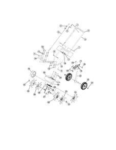 Boom And Cultivator Diagram and Parts List for TB144  Troy-Bilt Cultivator