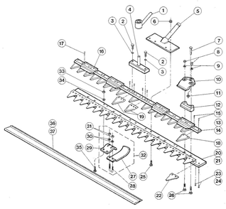 Part Location Diagram of 40170 Troy-Bilt Assm-Handlebar Top Std