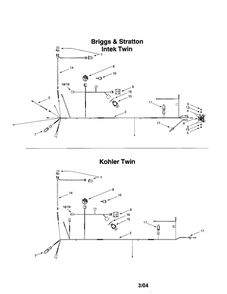 Electrical System Diagram and Parts List for 14AY809P063 1999 Troy-Bilt Lawn Tractor