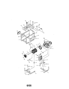 Main Unit Assembly Diagram and Parts List for 01919-1  Troy-Bilt Generator