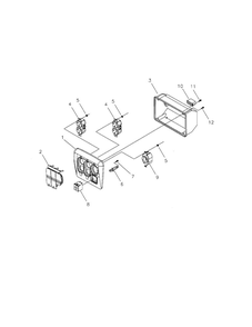 Control Panel 1 Diagram and Parts List for 030245  Troy-Bilt Generator