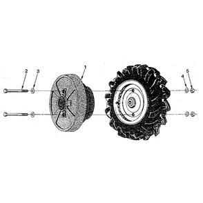 Wheel Weights (Figure 15) Diagram and Parts List for HORSESERIAL916107ANDUP  Troy-Bilt Tiller