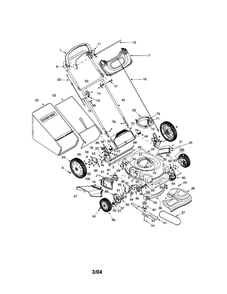 Mower Diagram and Parts List for 12AD566N063 2002 Troy-Bilt Lawn Mower