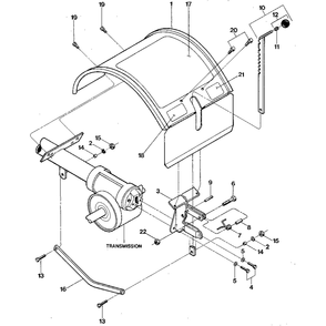 Hood, Bracket And Depth Regulator Diagram and Parts List for JUNIORSERIAL#M74690ANDUP  Troy-Bilt Tiller