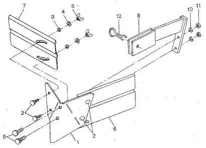 Hiller/Furrower Diagram and Parts List for PONY S0242650 AND UP Troy-Bilt Tiller
