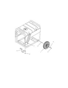 Part Location Diagram of B1764GS Troy-Bilt Generator support leg