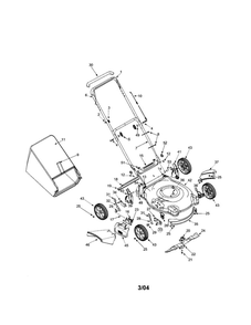 Part Location Diagram of 787-01104 MTD Deck 21