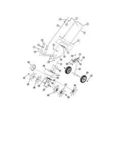 Boom And Cultivator Parts Diagram and Parts List for TB144  Troy-Bilt Cultivator